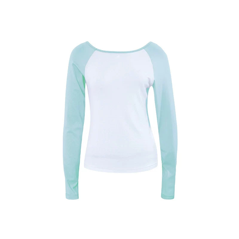Cloudline Contrast Wool Raglan Top