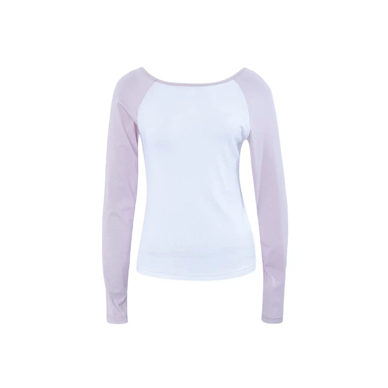 Cloudline Contrast Wool Raglan Top