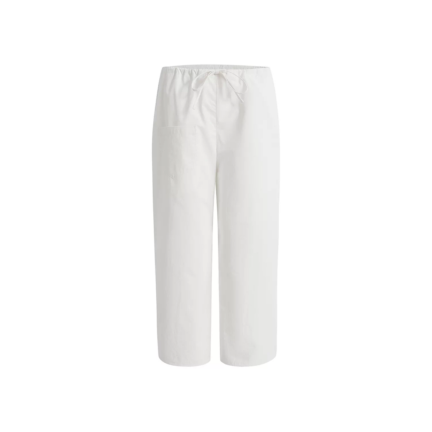 Elle | Coastal Cotton Drawstring Cropped Pants
