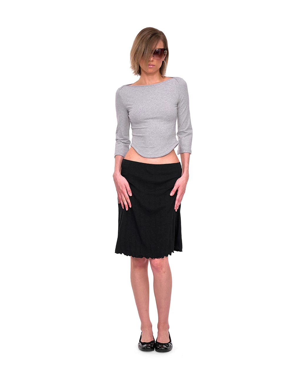Colette Pointelle Midi Skirt