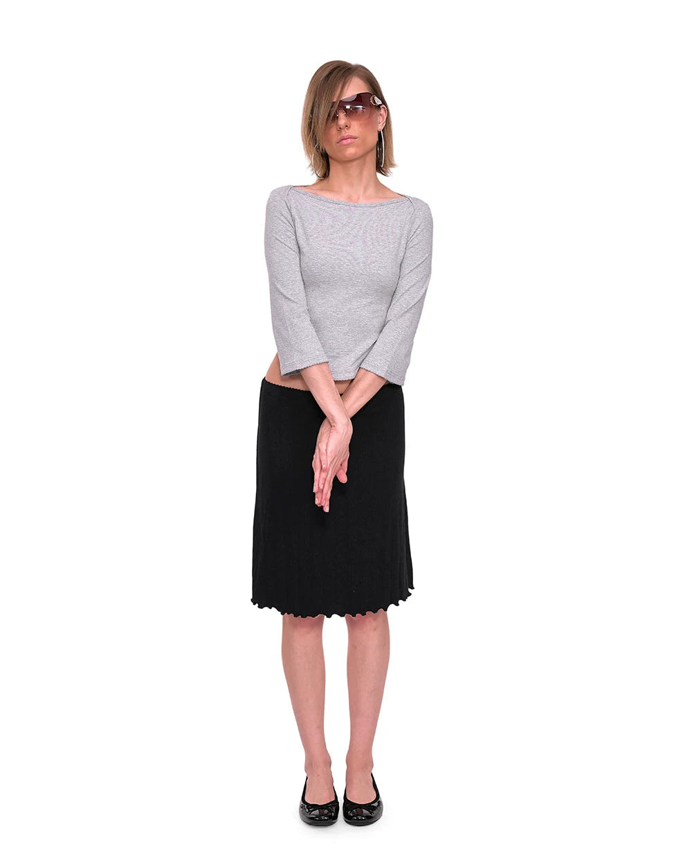 Colette Pointelle Midi Skirt
