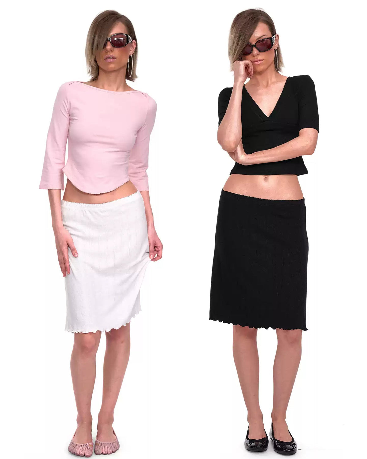 Colette Pointelle Midi Skirt