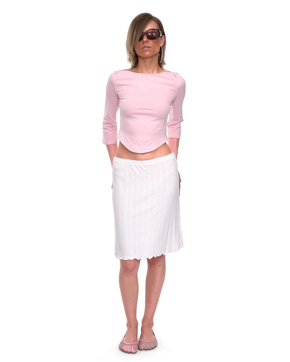Colette Pointelle Midi Skirt