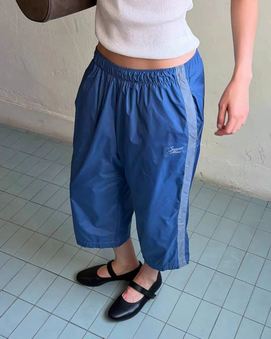 Elle | Contrast Stripe Capri Track Pants