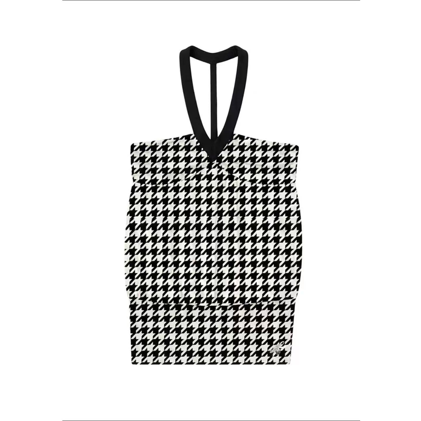 Elle | Contrast Tess Halter Draped Top