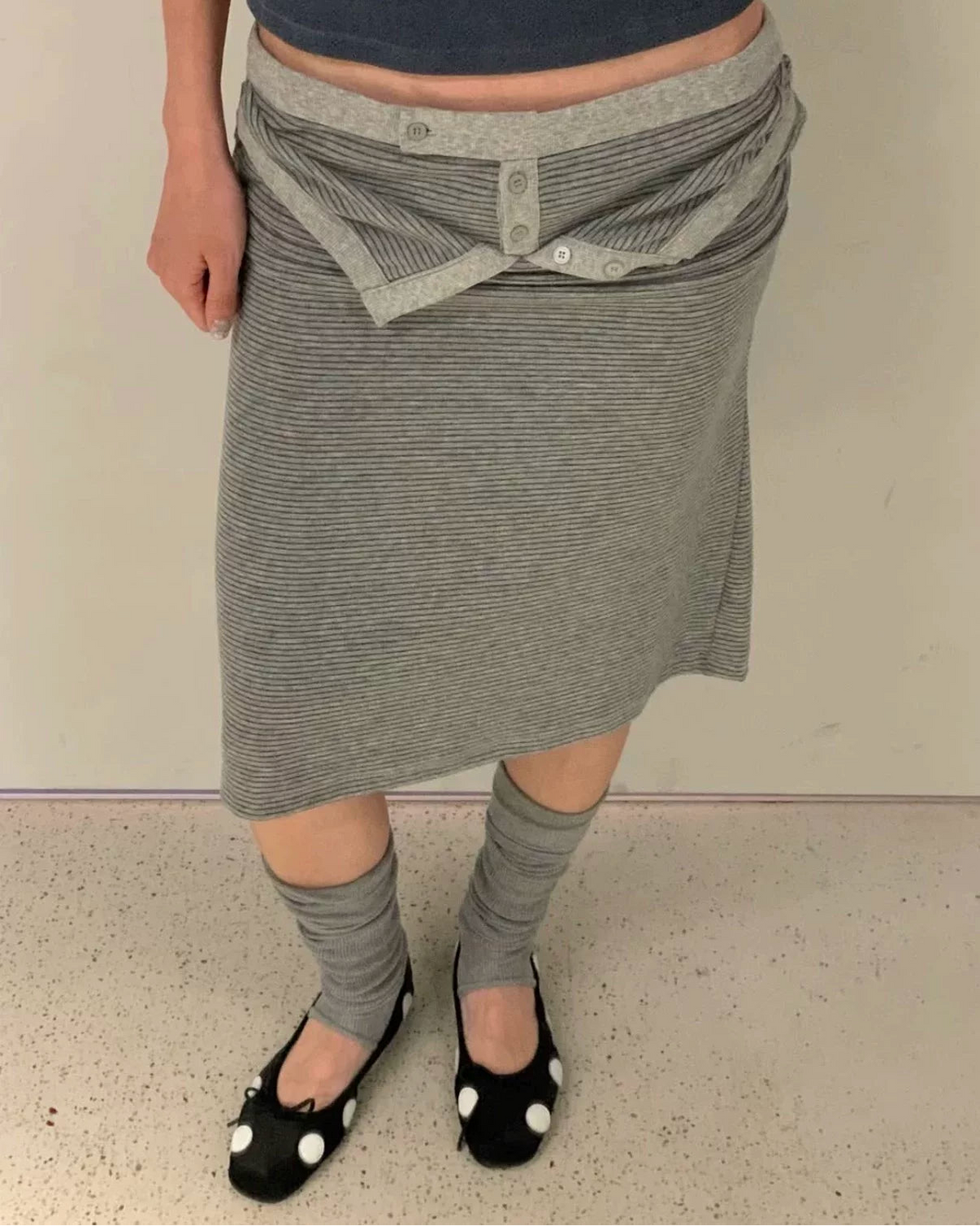 Convertible Tie-Sleeve Midi Skirt / Strapless Top