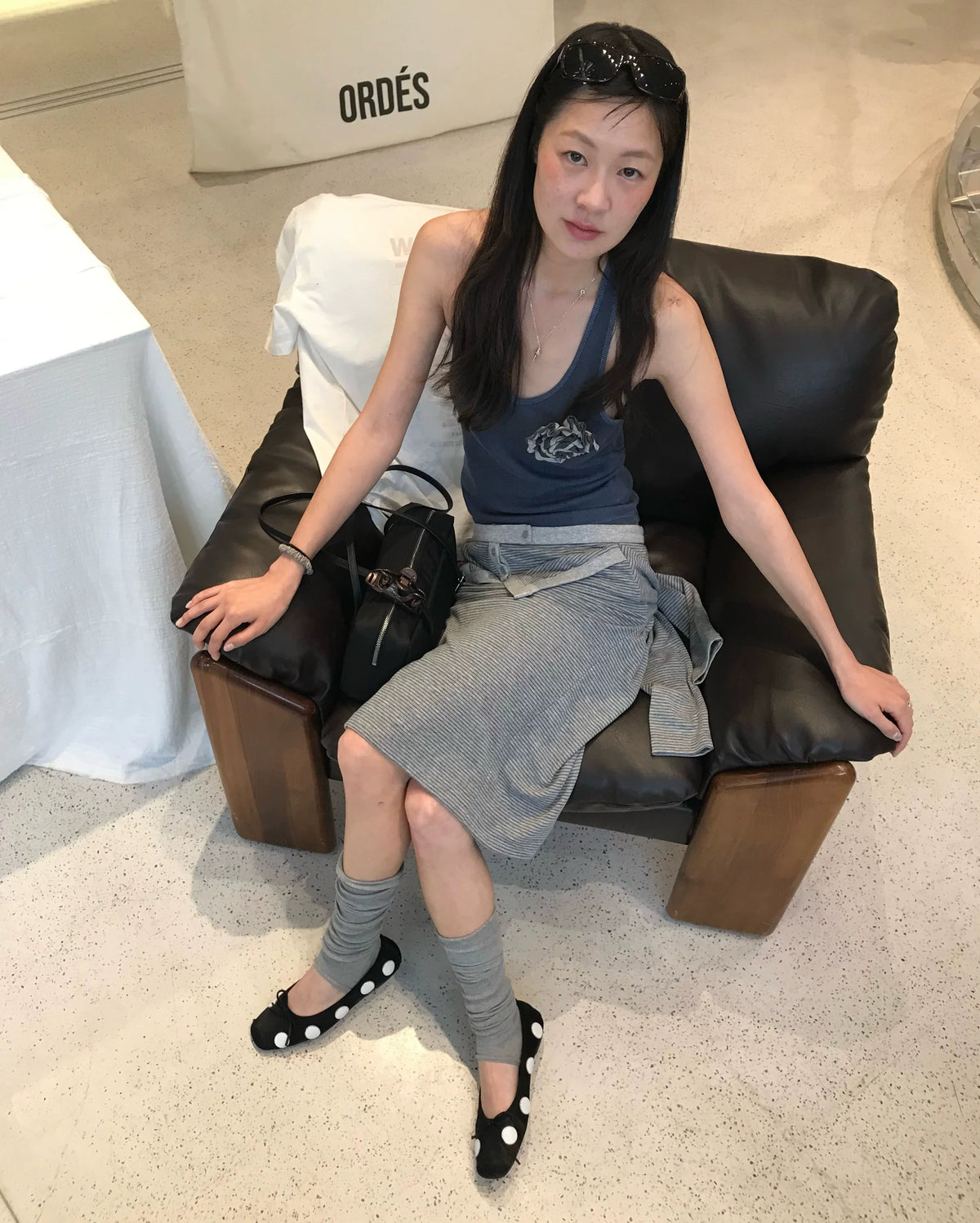 Convertible Tie-Sleeve Midi Skirt / Strapless Top