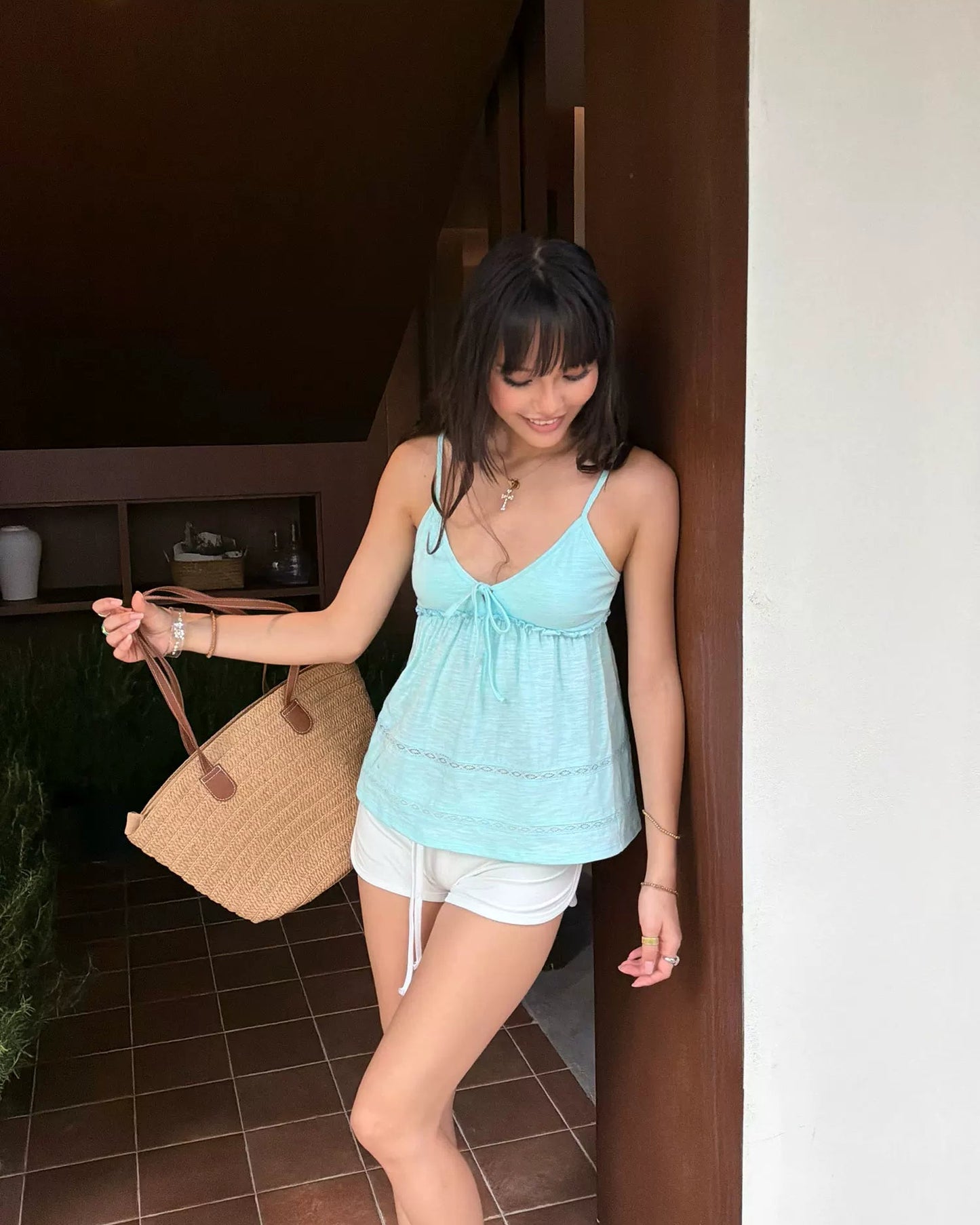 Elle | Cotton Babydoll Cami Top