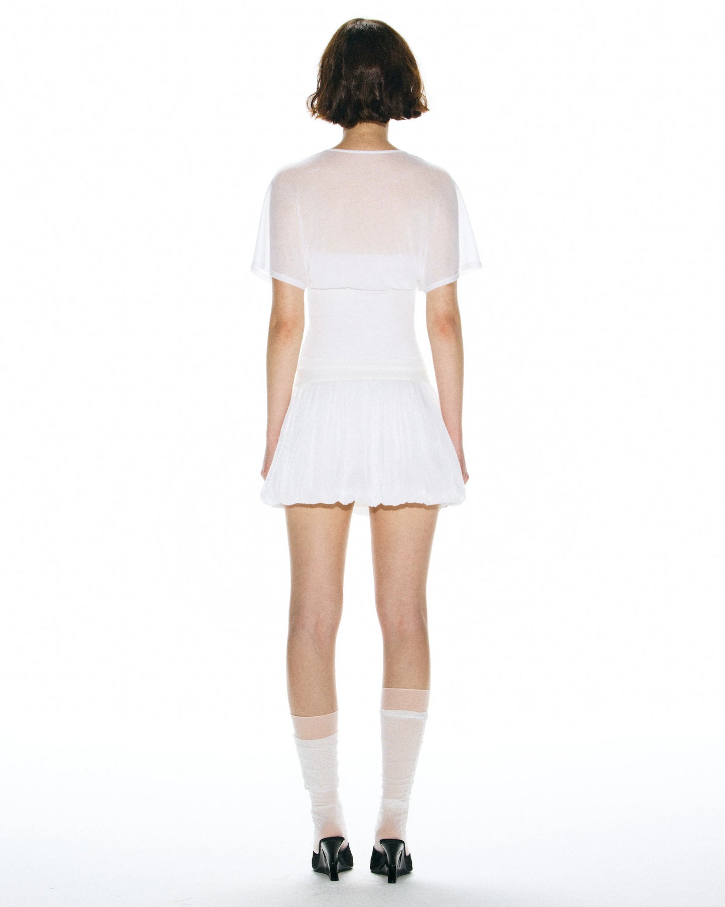 Elle | Draped Tencel V-Neck Top