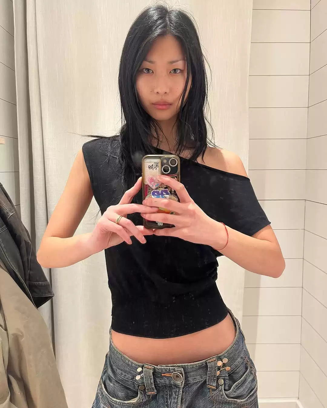 Elle | Asymmetric Off-Shoulder Knit Top