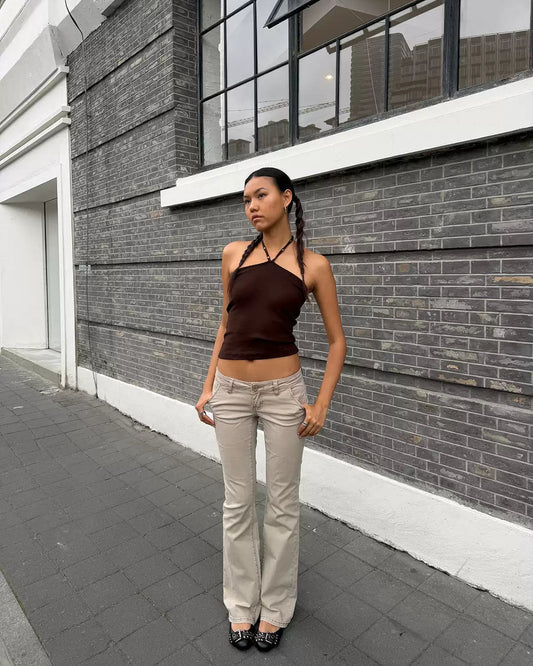 Elle | Back to 2000s Low Rise Flared Pants