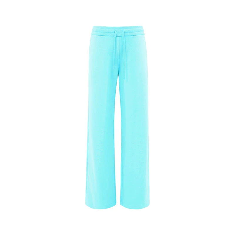 Elle | Cloud Cotton Drawstring Wide Leg Sweatpants