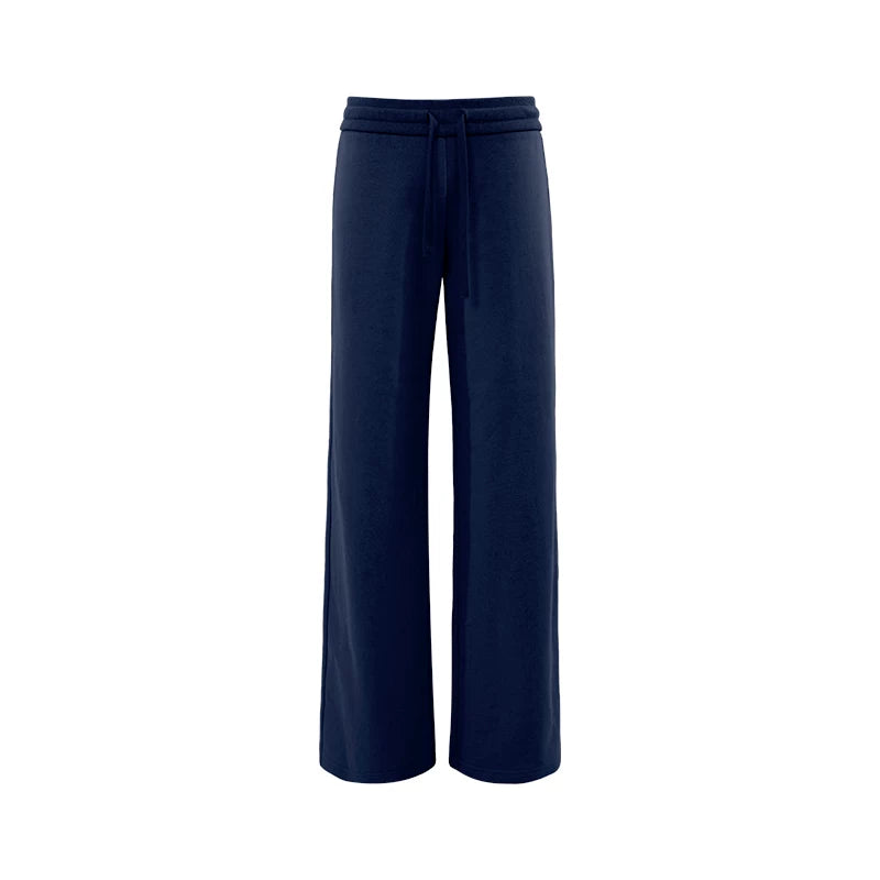 Elle | Cloud Cotton Drawstring Wide Leg Sweatpants
