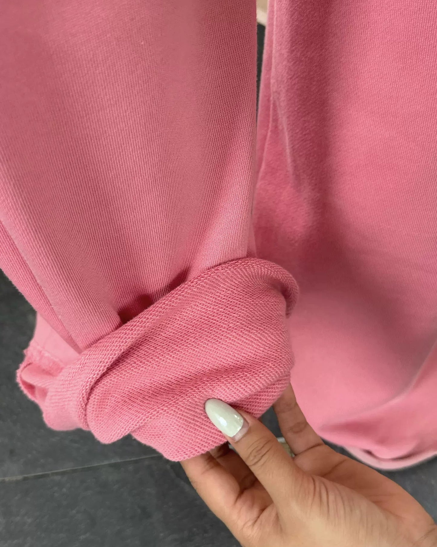 Elle | Cloud Cotton Drawstring Wide Leg Sweatpants