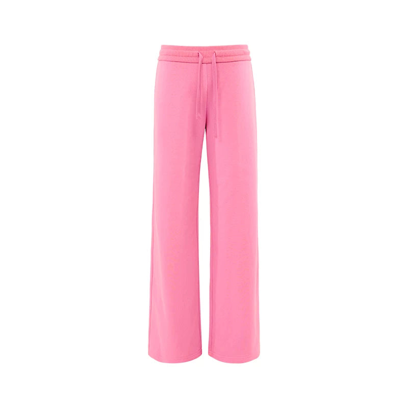 Elle | Cloud Cotton Drawstring Wide Leg Sweatpants