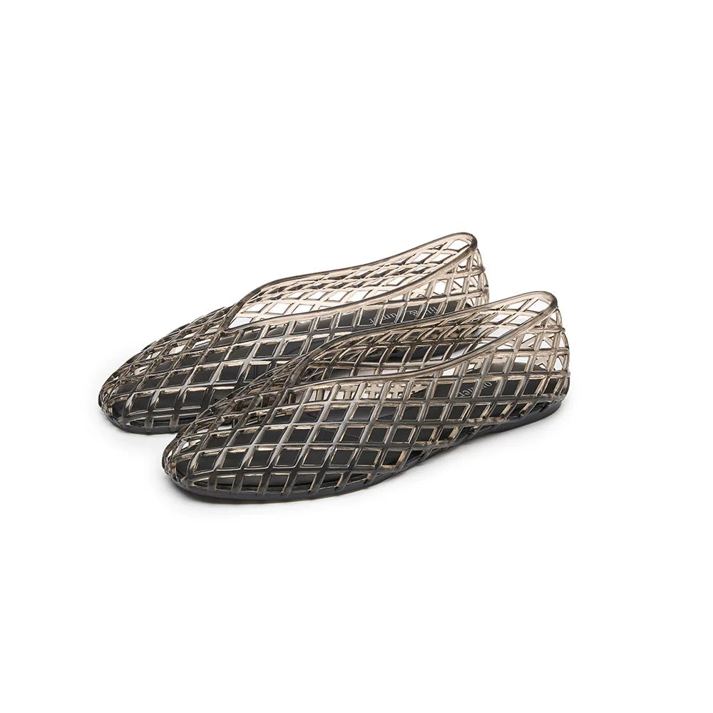 Elle | Crystal Jelly Ballet Flats