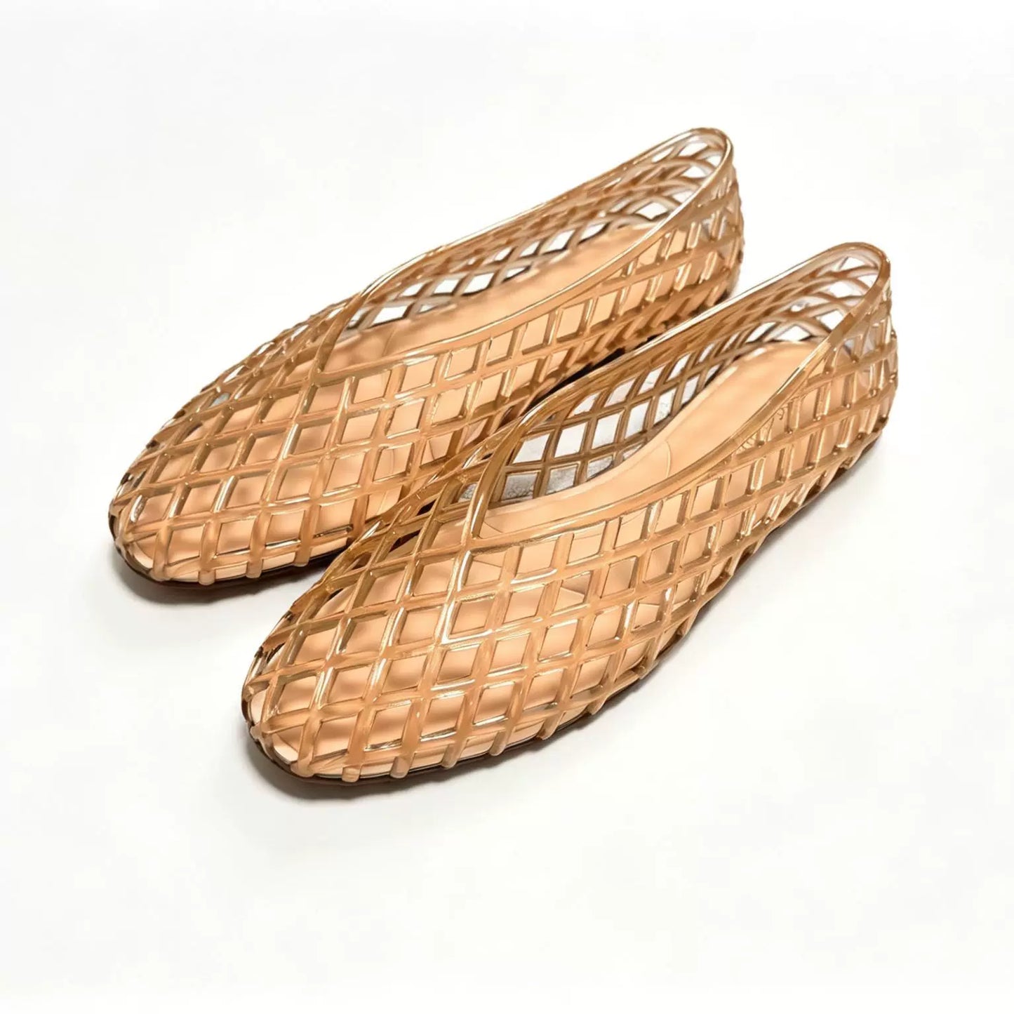 Elle | Crystal Jelly Ballet Flats