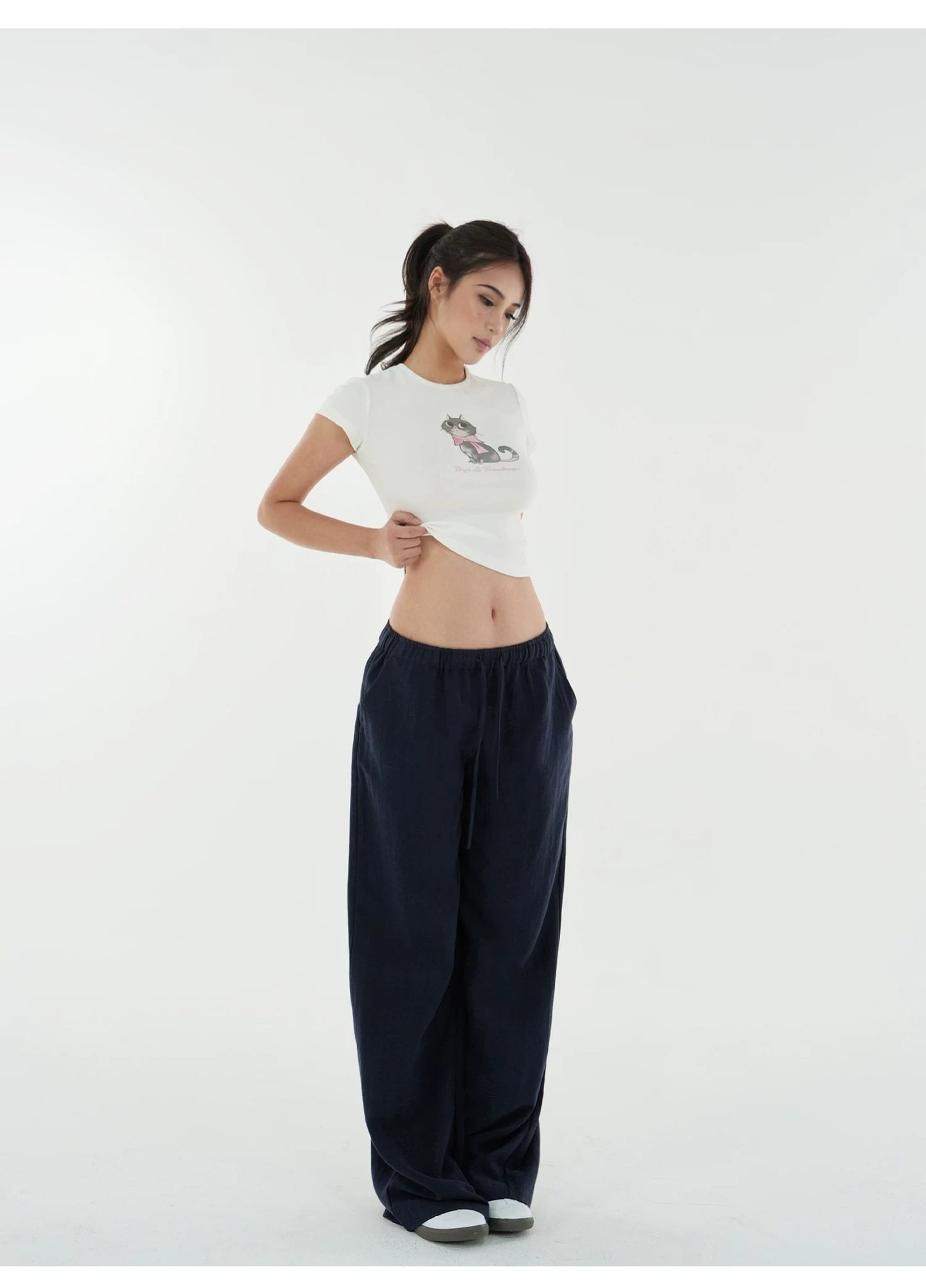 Elle | Linen Low-Rise Pants