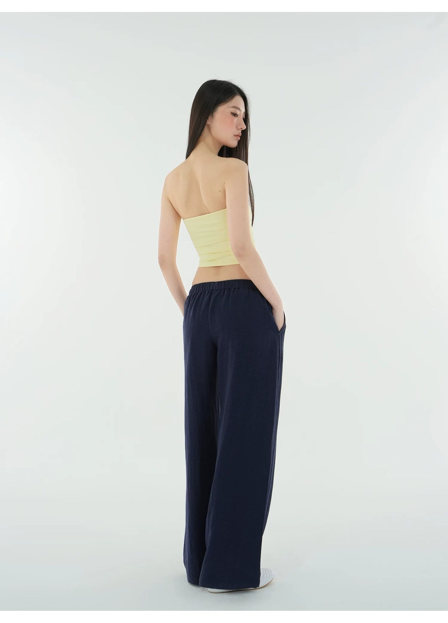 Elle | Linen Low-Rise Pants