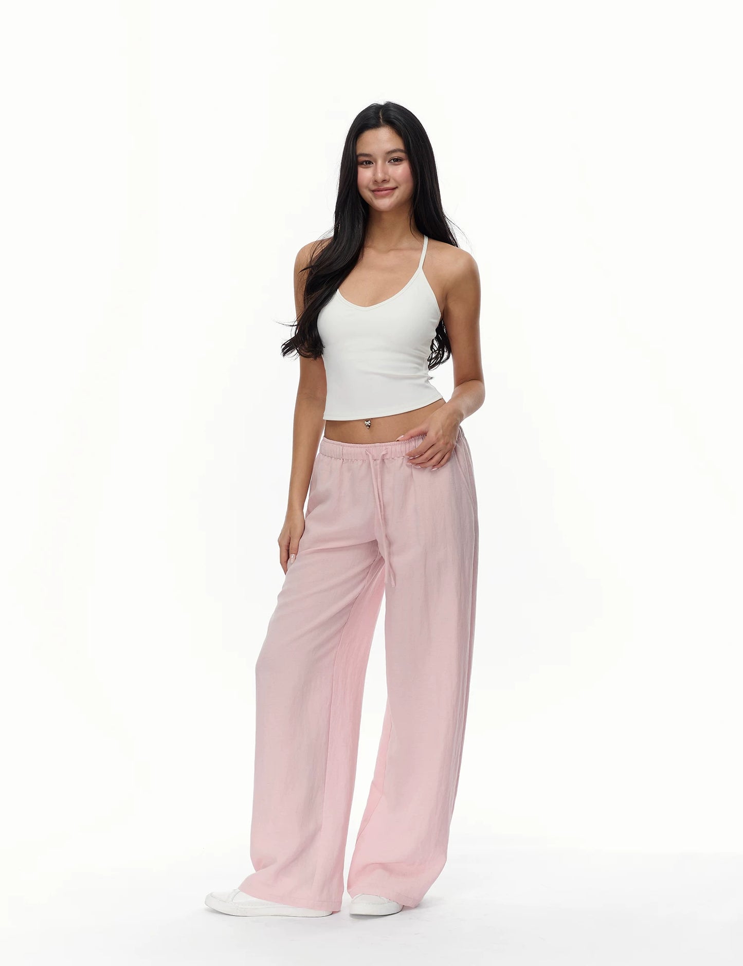 Elle | Linen Low-Rise Pants