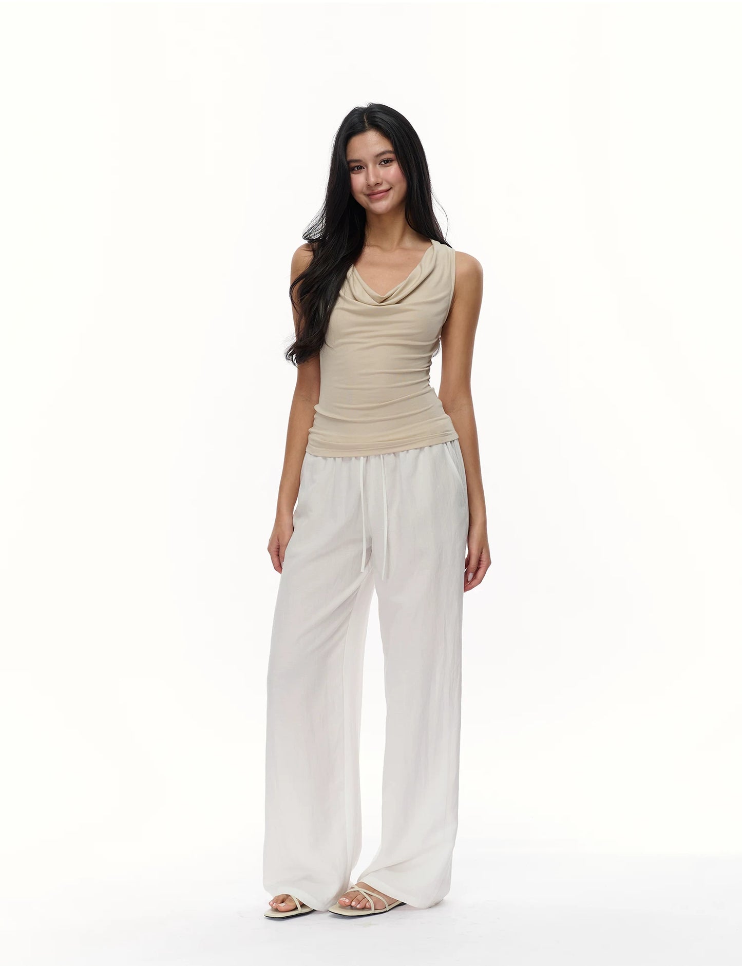 Elle | Linen Low-Rise Pants