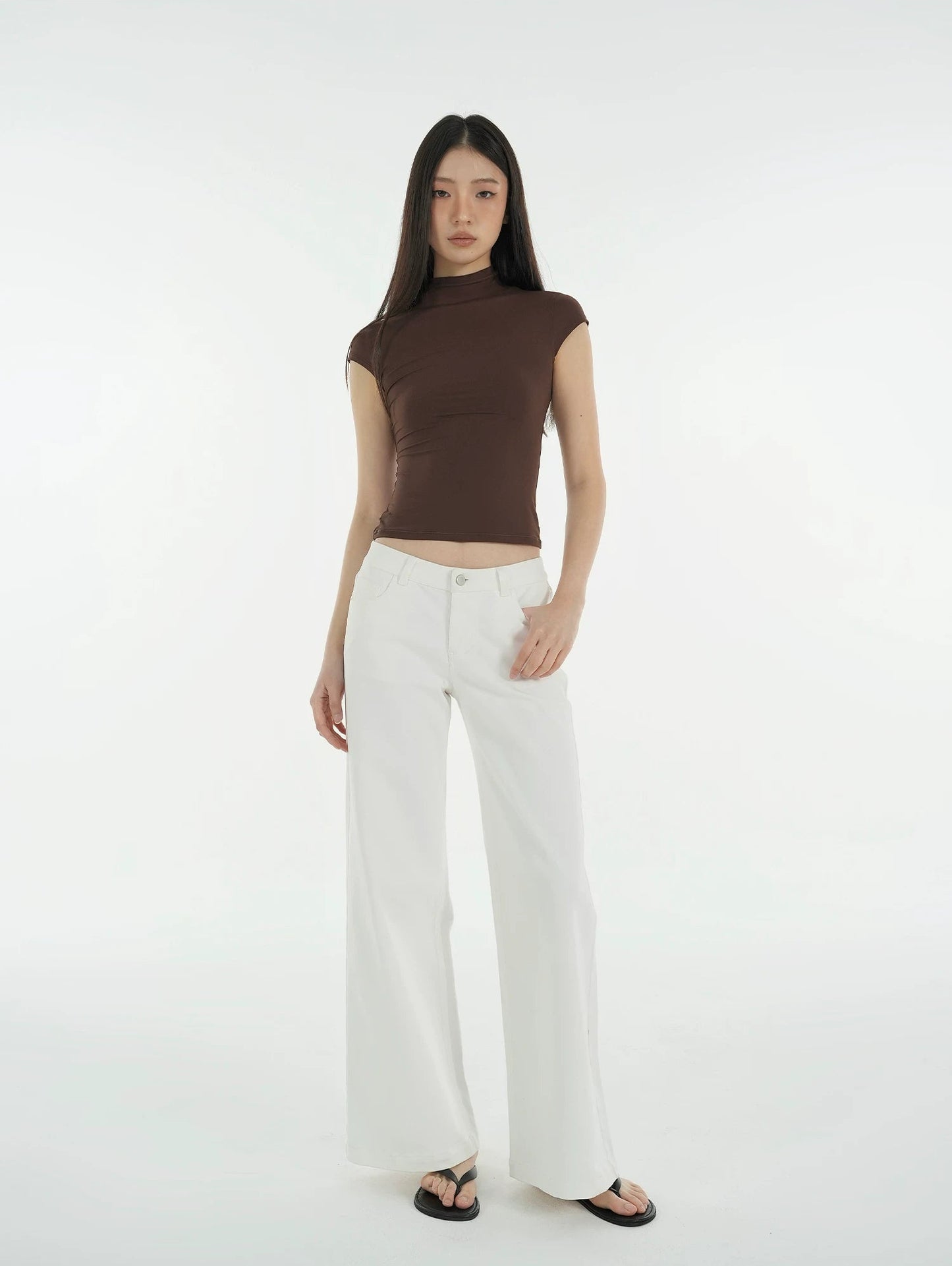 Elle | Low-Rise Wide Leg Jeans