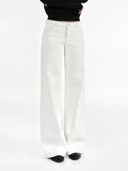 Elle | Low-Rise Wide Leg Jeans