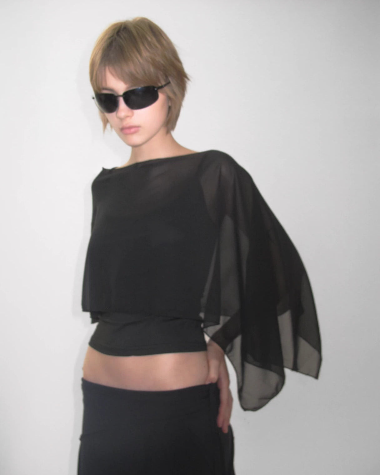 Elle | Golden Era Sheer Cape Cami Set
