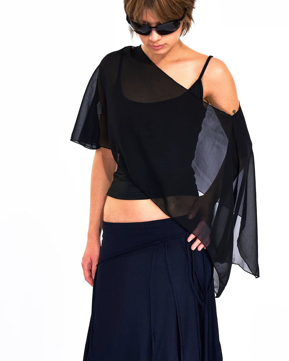 Elle | Golden Era Sheer Cape Cami Set