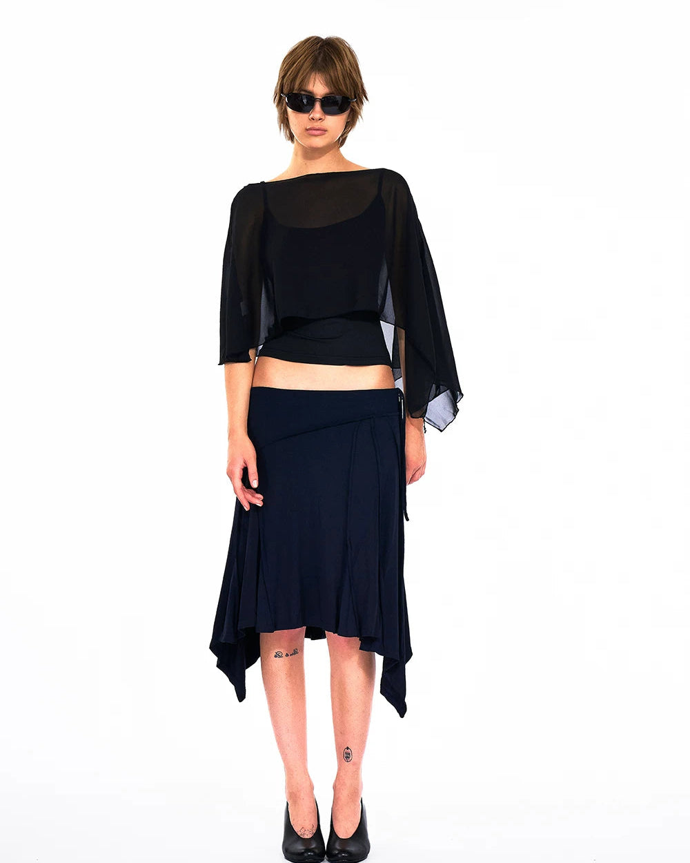 Elle | Golden Era Sheer Cape Cami Set