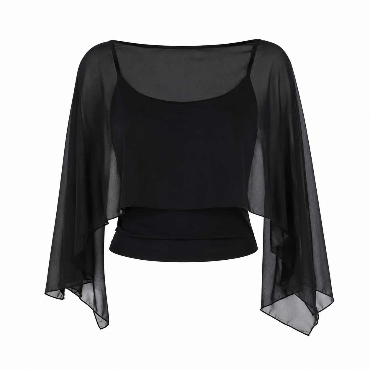 Elle | Golden Era Sheer Cape Cami Set