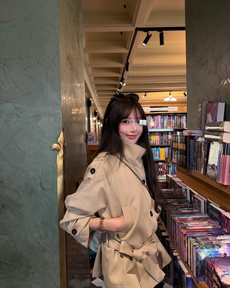 Elle | Leeds Cropped Trench Jacket