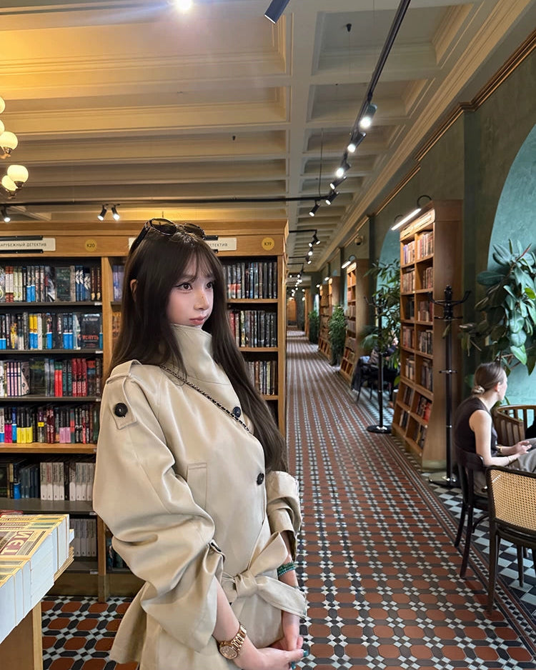 Elle | Leeds Cropped Trench Jacket