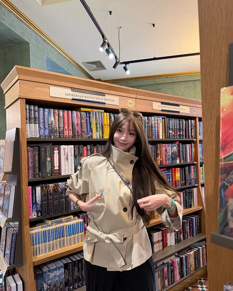Elle | Leeds Cropped Trench Jacket