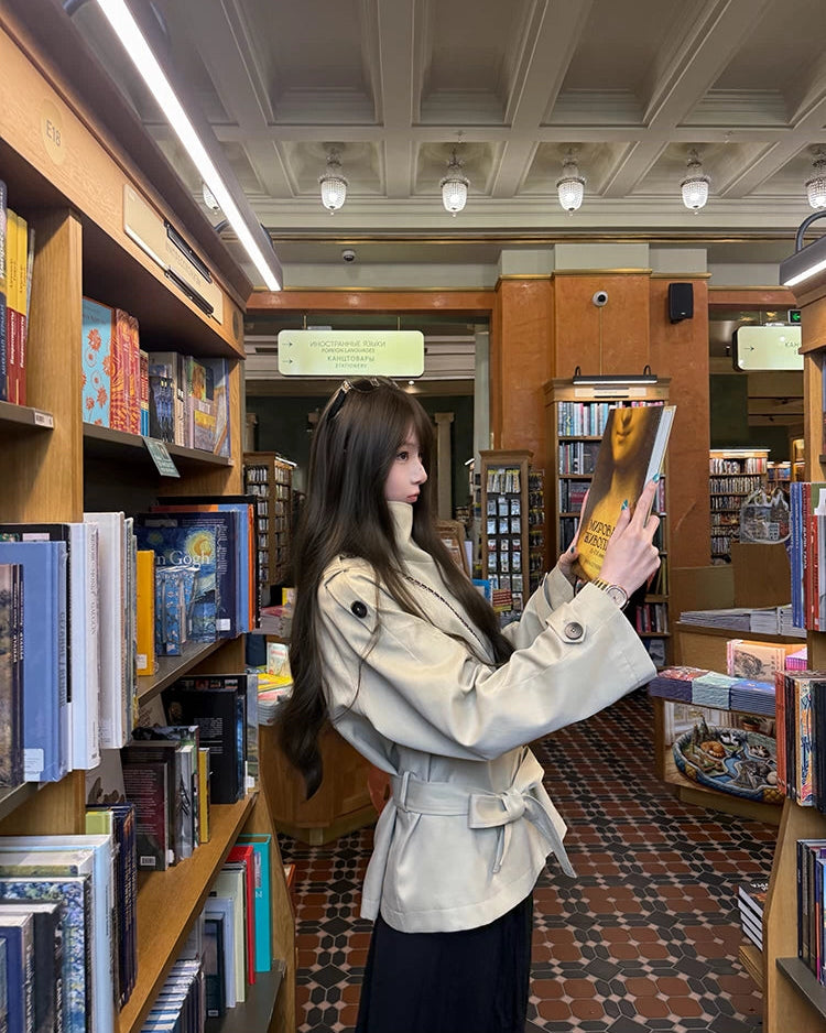 Elle | Leeds Cropped Trench Jacket