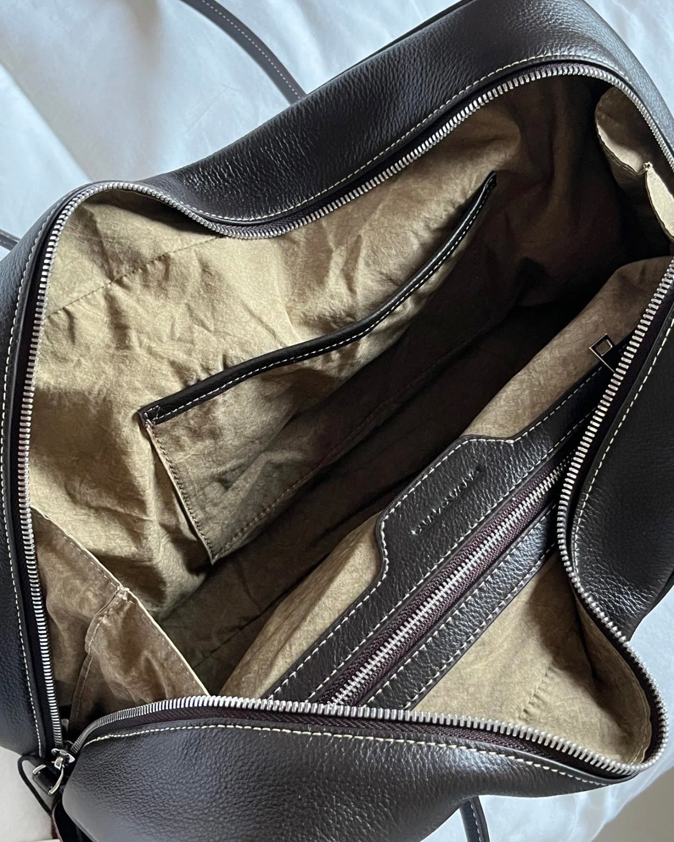 Elle | Luna Slouchy Leather Boston Bag