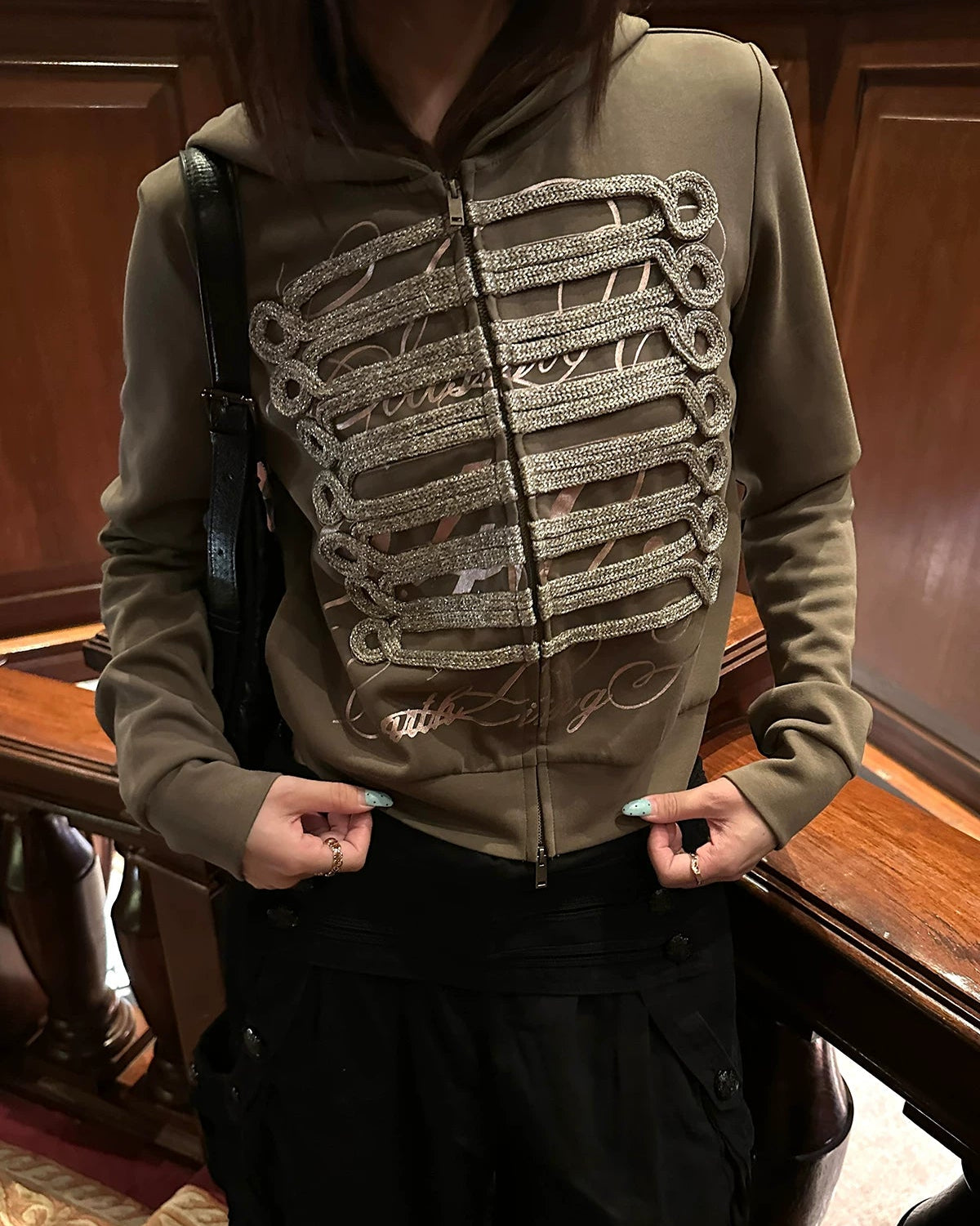 Elle | Napoleon Military Zip Hoodie