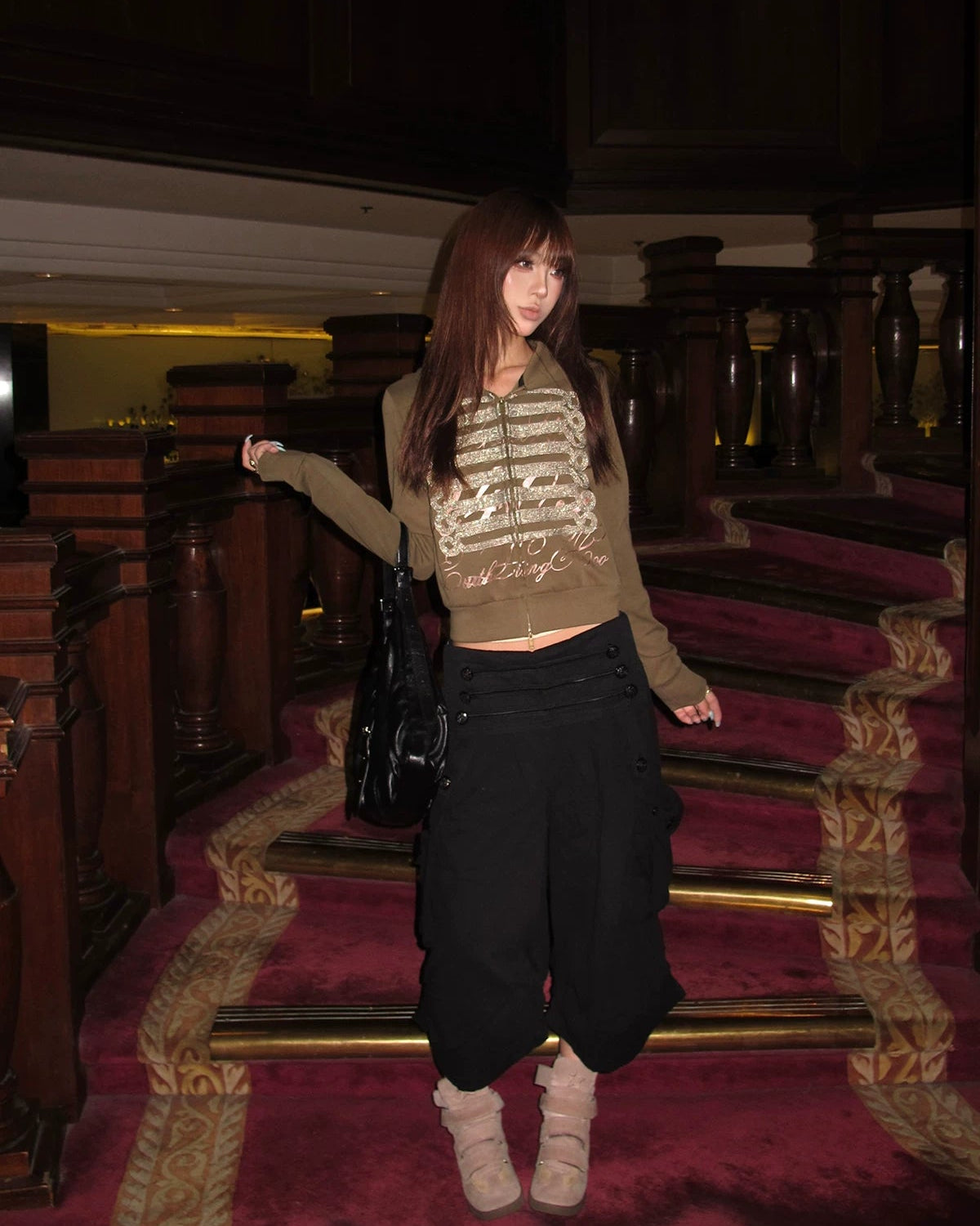 Elle | Napoleon Military Zip Hoodie