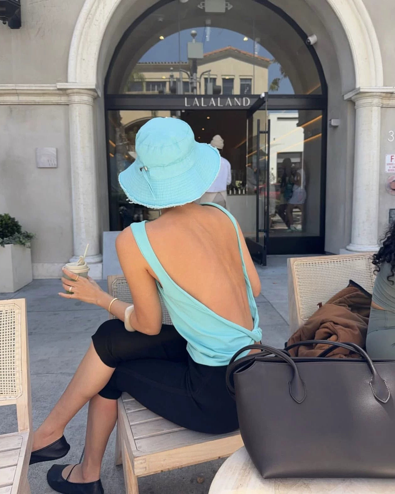 Elle | Open Back Knot Knit Tank Top