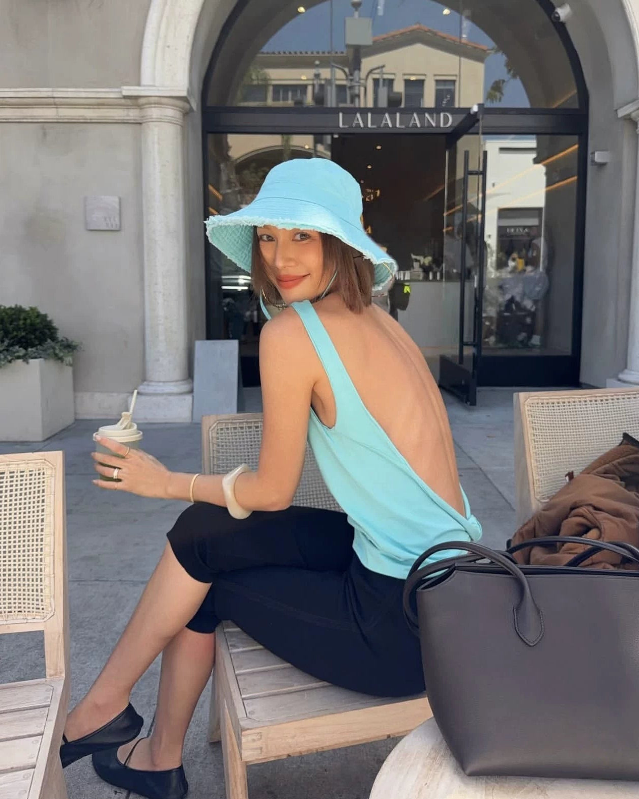 Elle | Open Back Knot Knit Tank Top