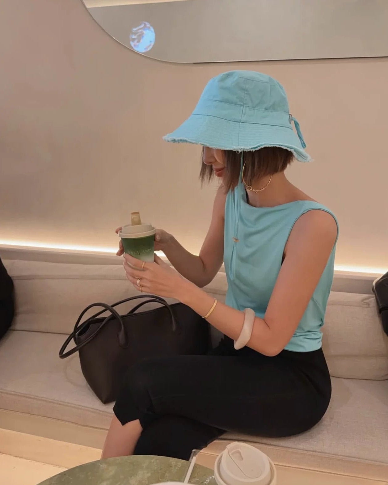 Elle | Open Back Knot Knit Tank Top