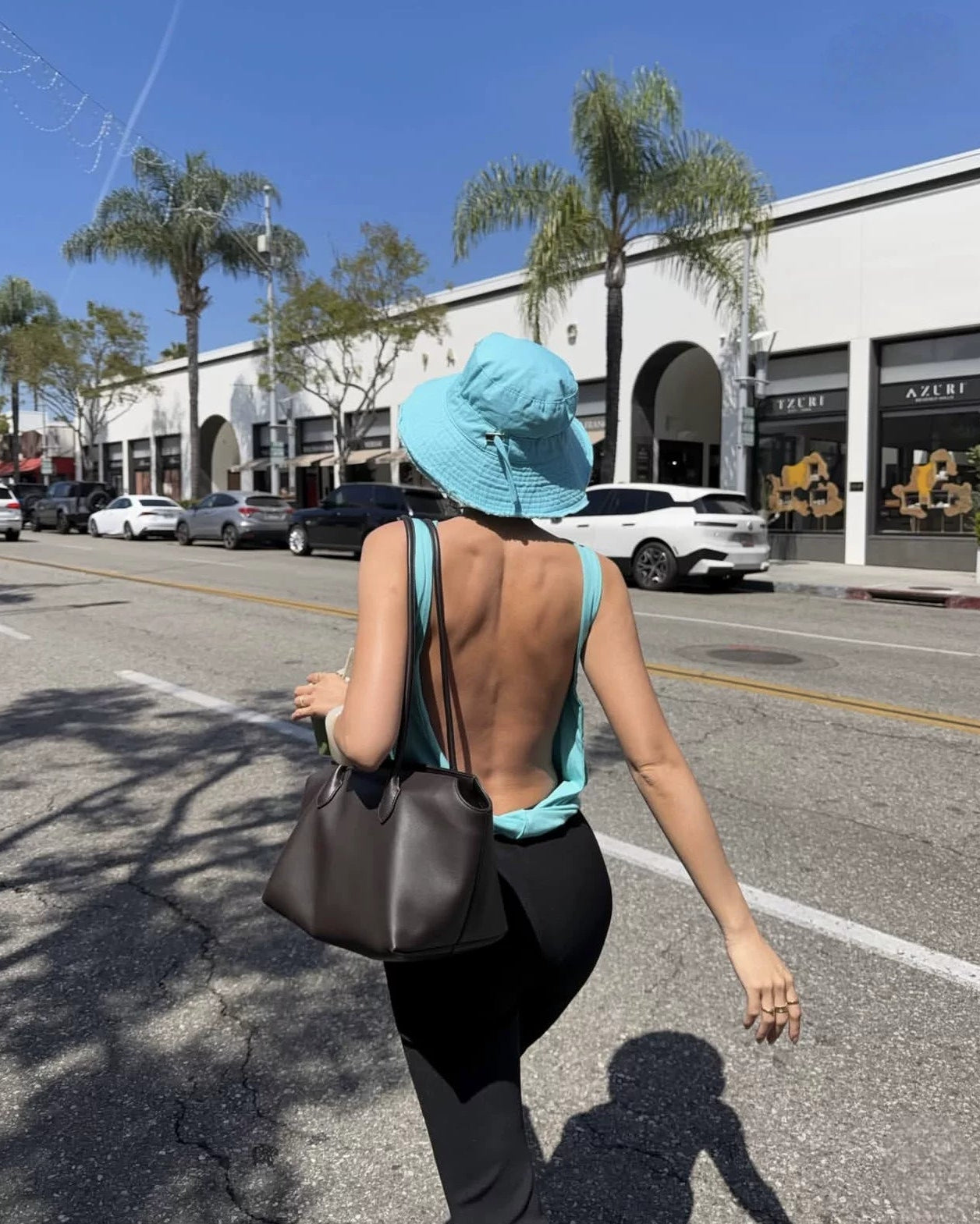 Elle | Open Back Knot Knit Tank Top