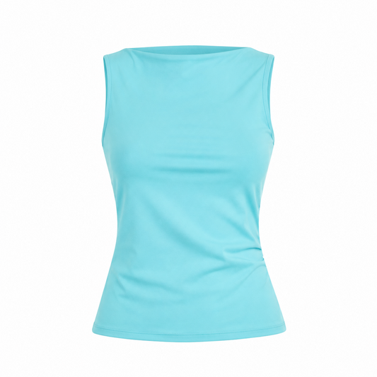 Elle | Open Back Knot Knit Tank Top