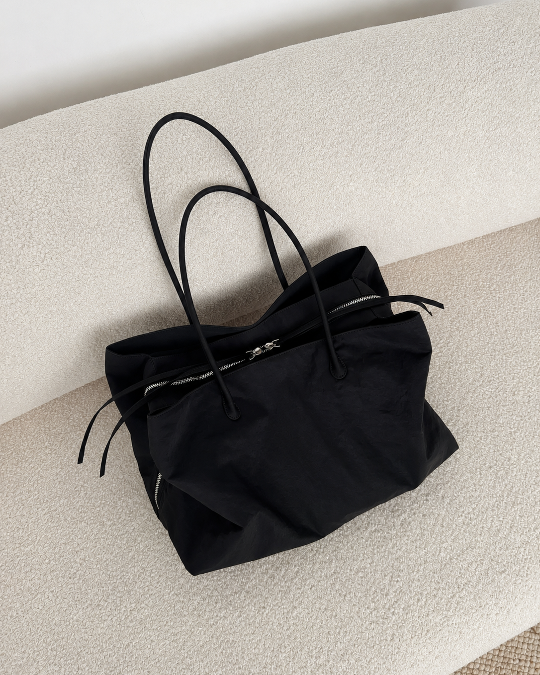 Elle | Parachute Nylon Multi-Compartment Tote Bag