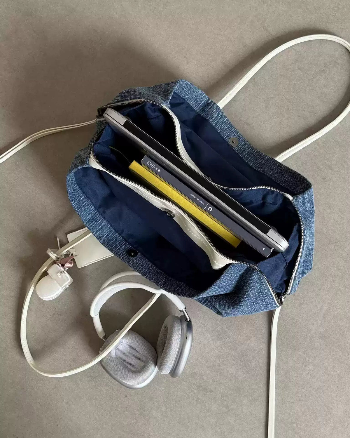 Parachute Nylon Multi-Compartment Tote Bag