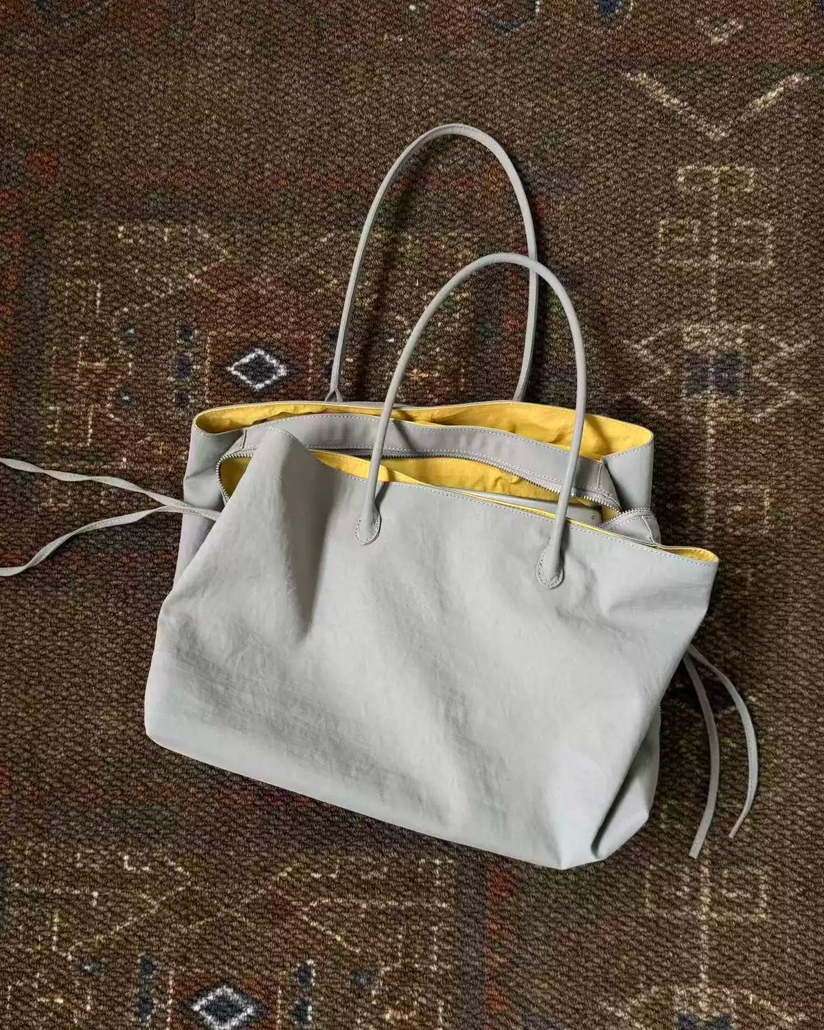 Parachute Nylon Multi-Compartment Tote Bag