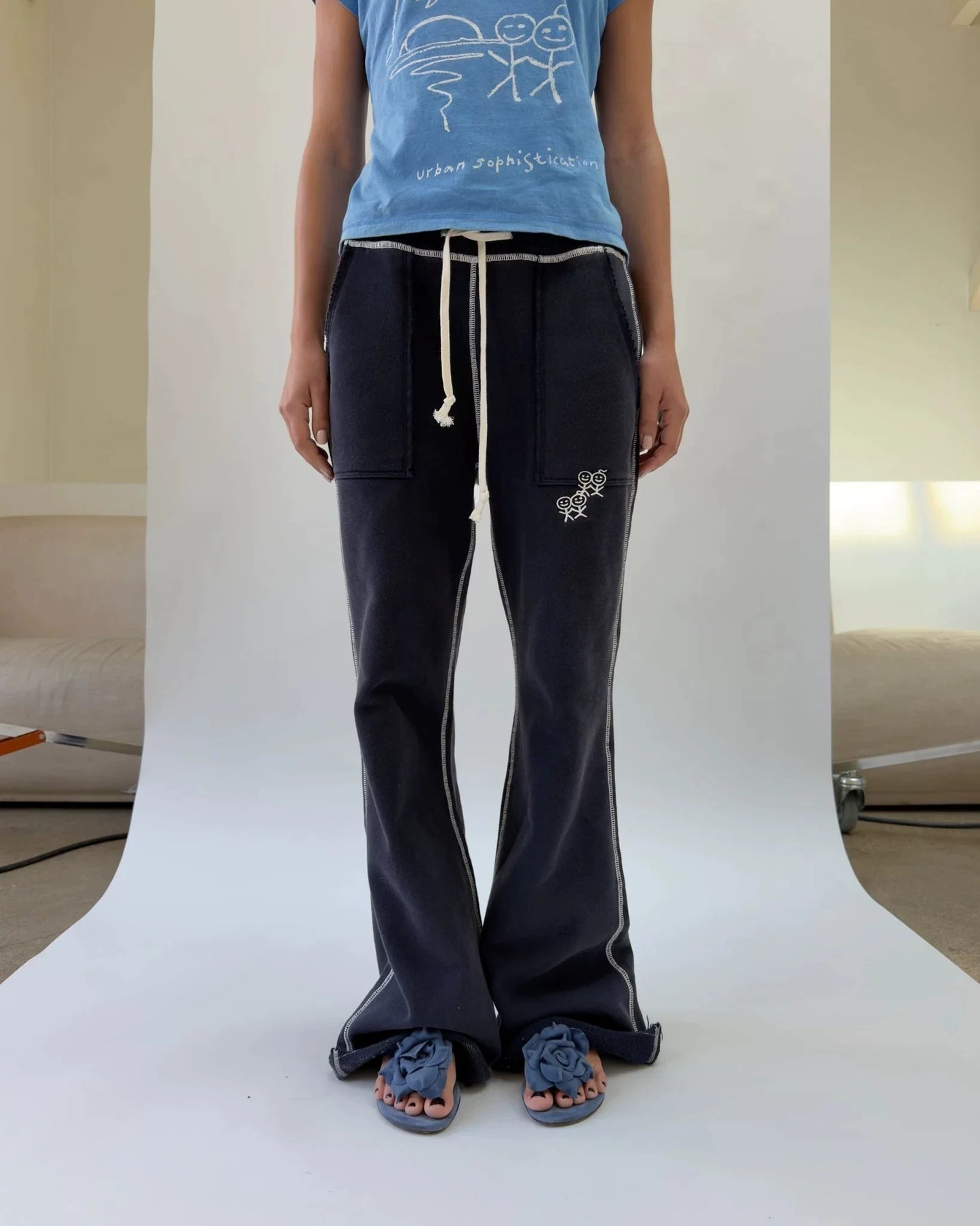 Elle | PN01 Cotton Graphic Sweatpants