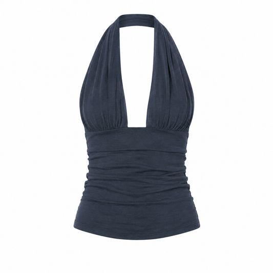 Elle | Smooth Stretch Halter Wrap Top