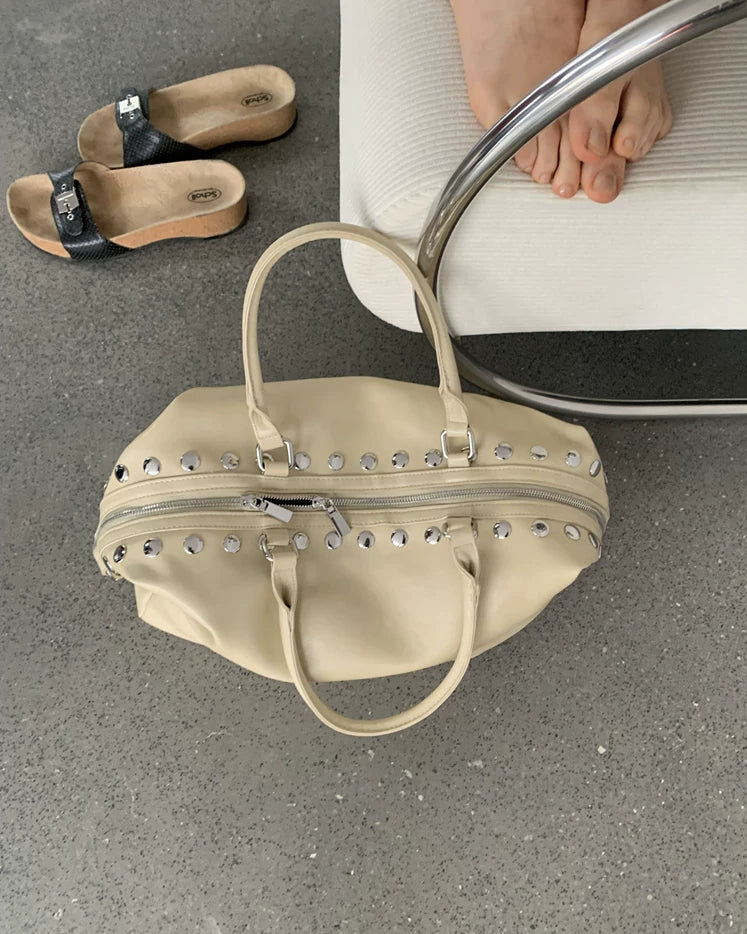 Elle | Studded Oversized Shoulder Bag