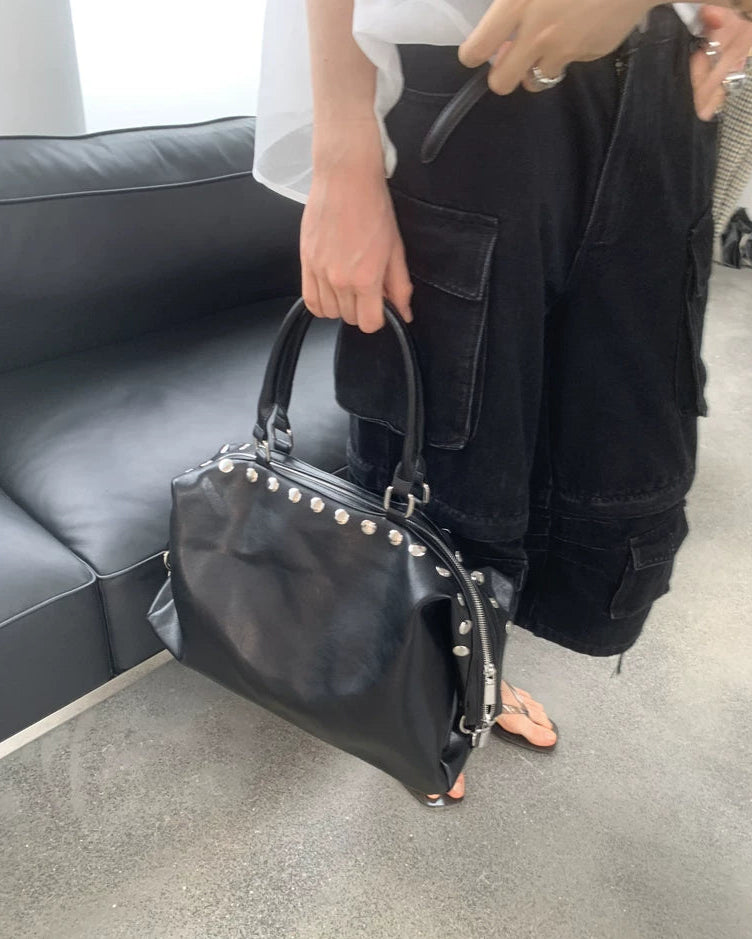 Elle | Studded Oversized Shoulder Bag